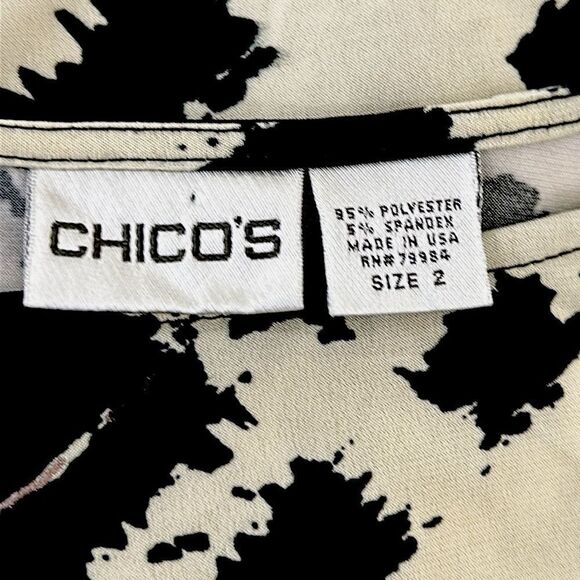 Chico's Kimono Tunic Top Size 2 (12) Flowy - Picture 8 of 10